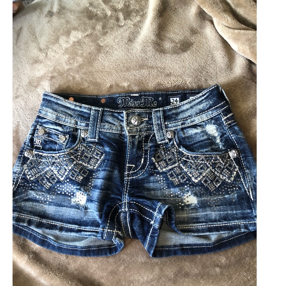 Miss me bedazzled jean shorts